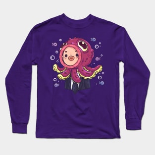 Octopus Tako Man Long Sleeve T-Shirt